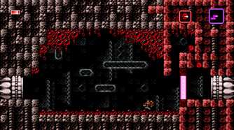 A screenshot from the game Axiom Verge.