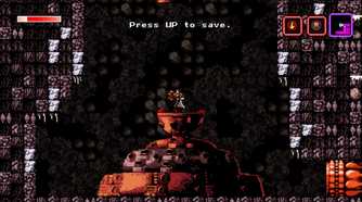 A screenshot from the game Axiom Verge.