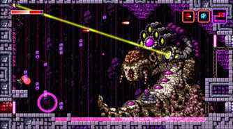 A screenshot from the game Axiom Verge.