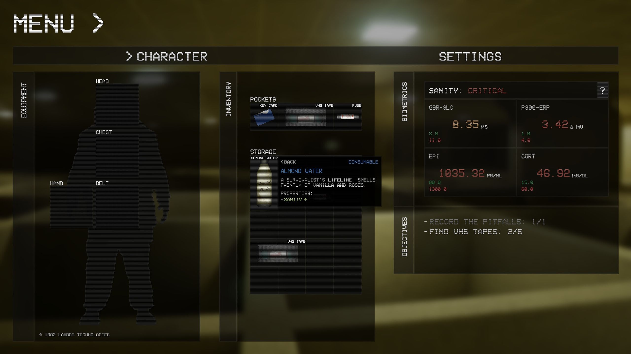 A screenshot from Backrooms: Escape Together.