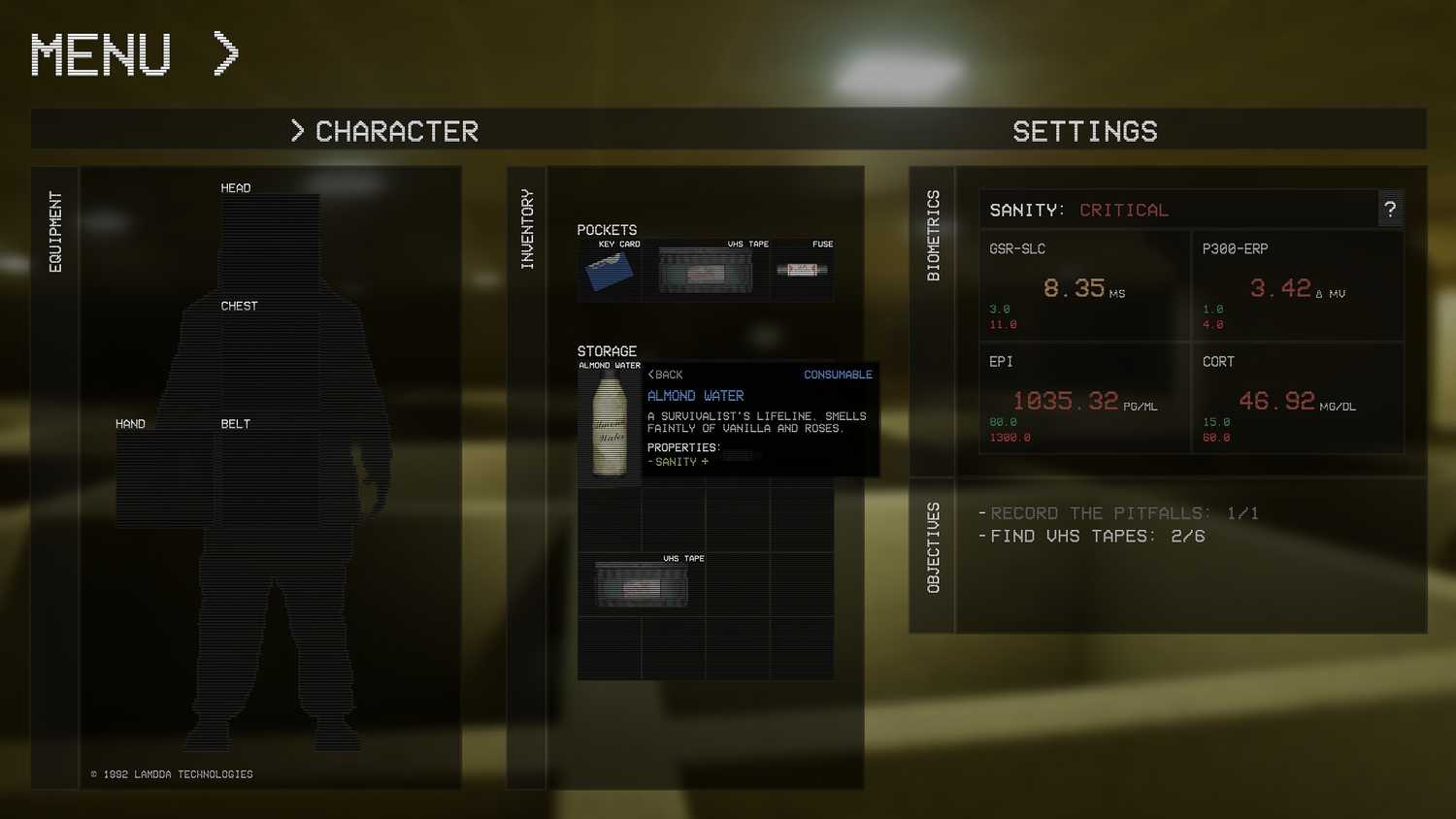 A screenshot from Backrooms: Escape Together.