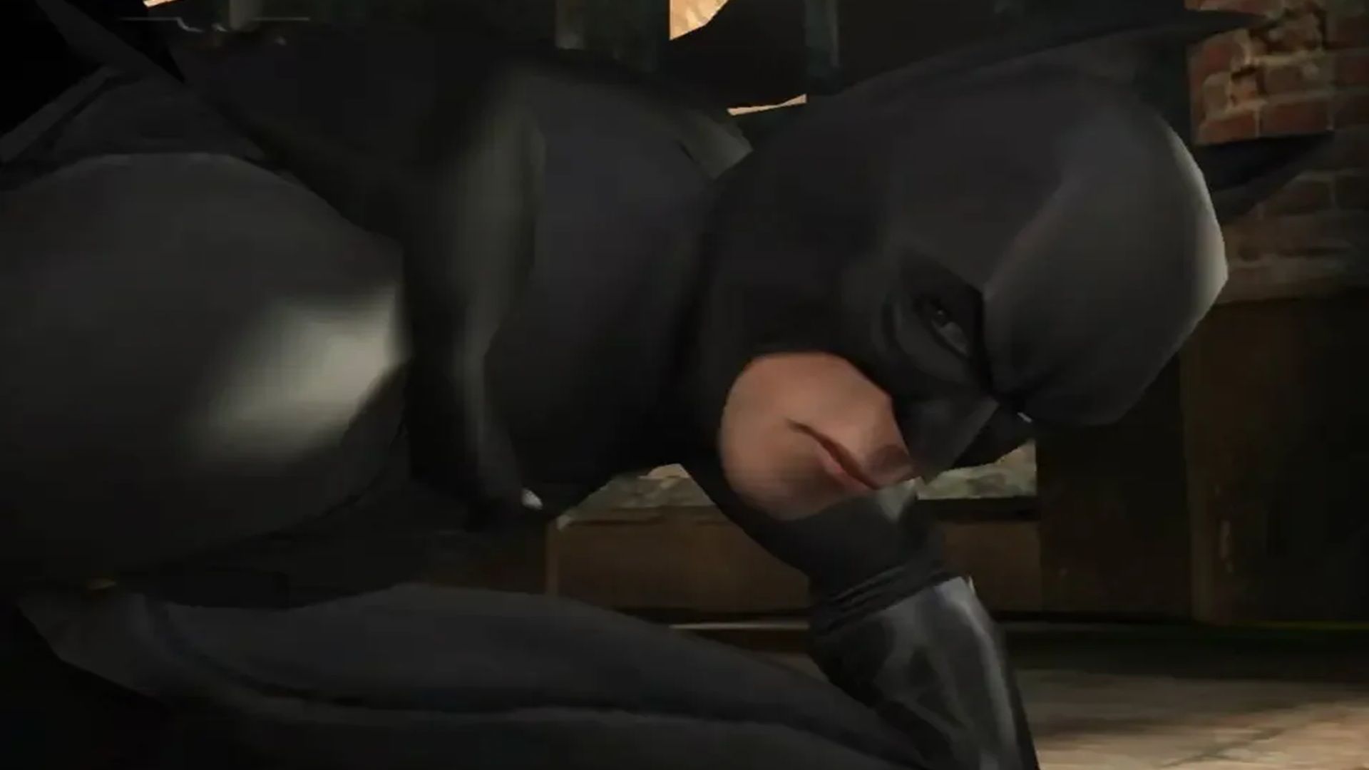 A screenshot of gameplay from Batman Begins