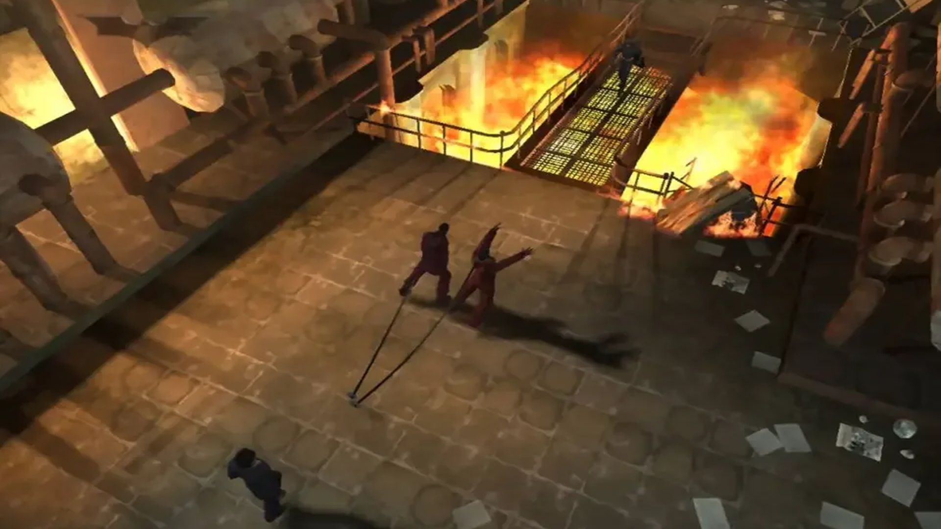 A screenshot of gameplay from Batman Begins