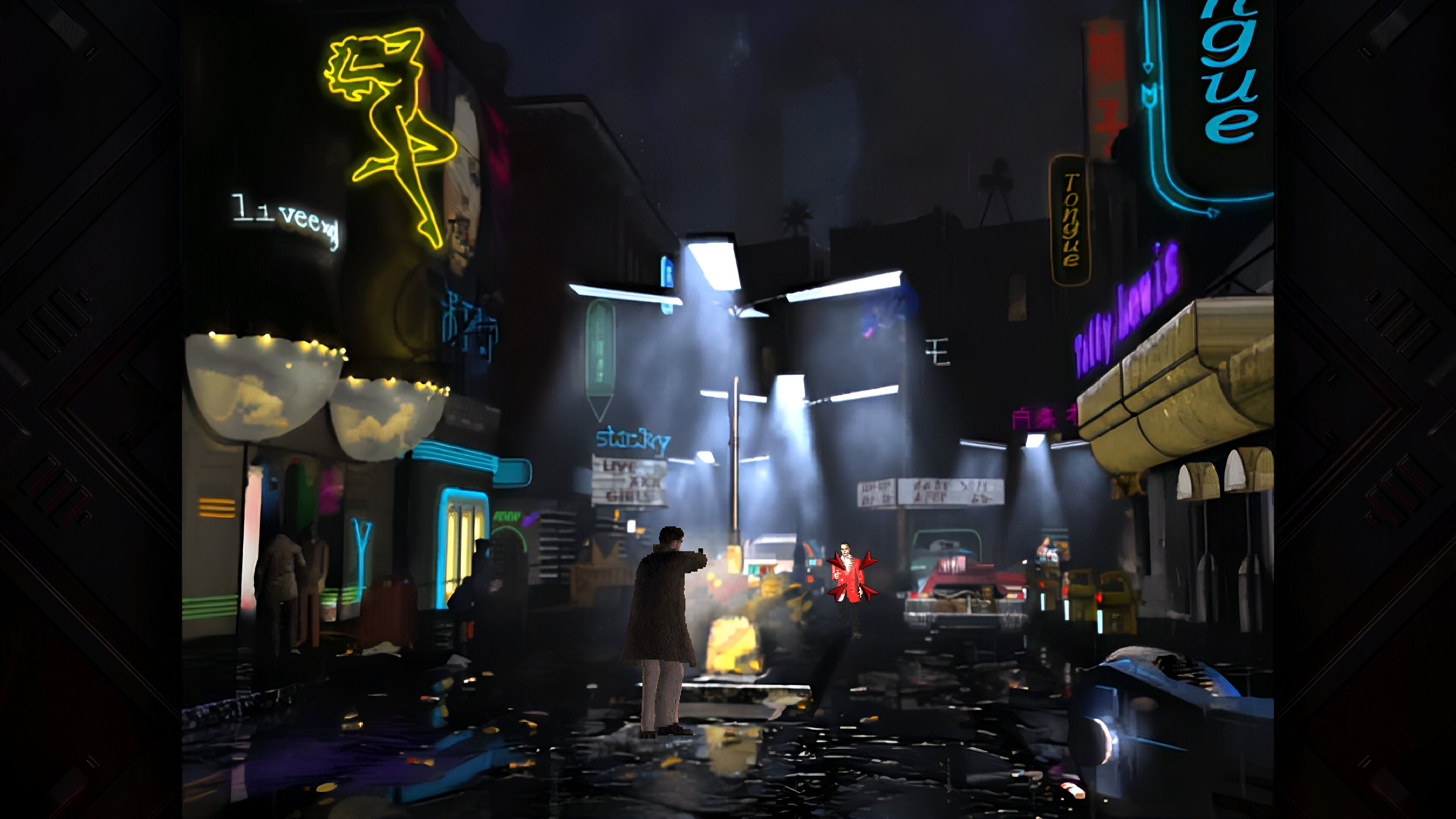 A screenshot from the remastered Blade Runner: Enhanced Edition.