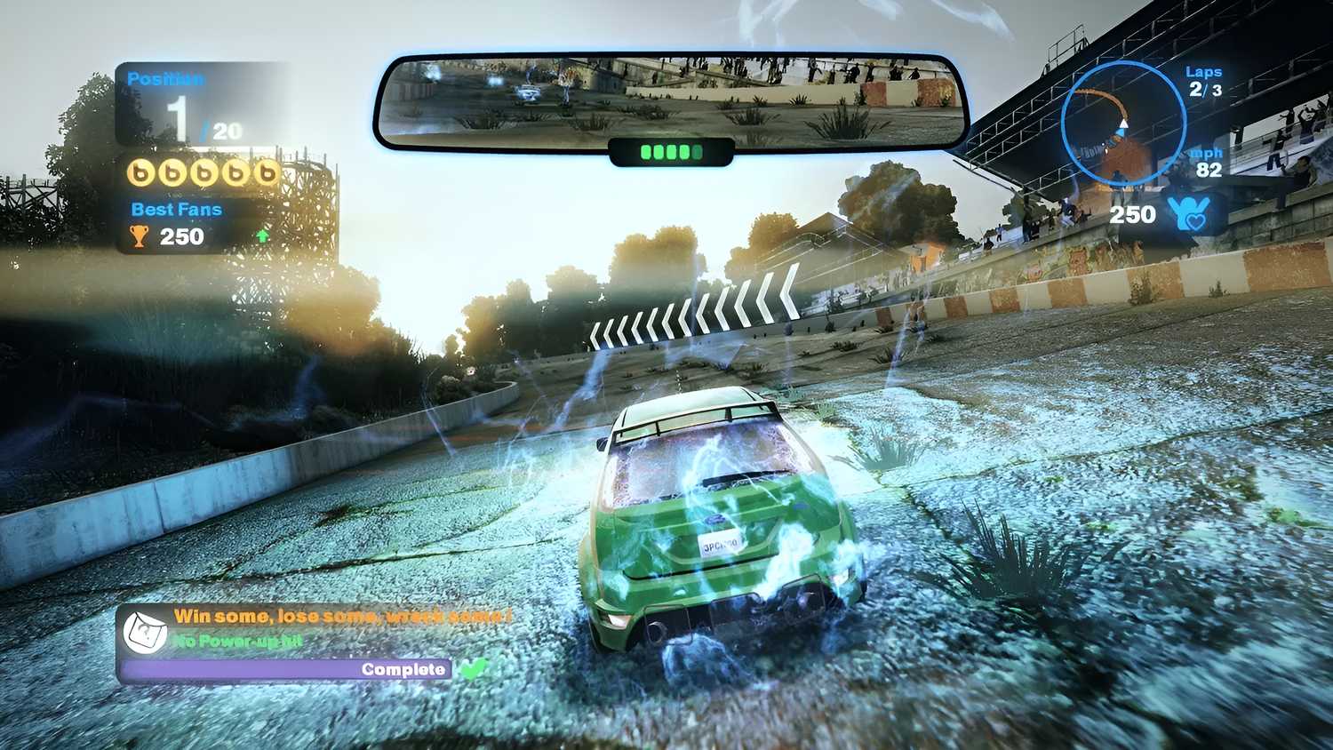 Screenshot from the game Blur.