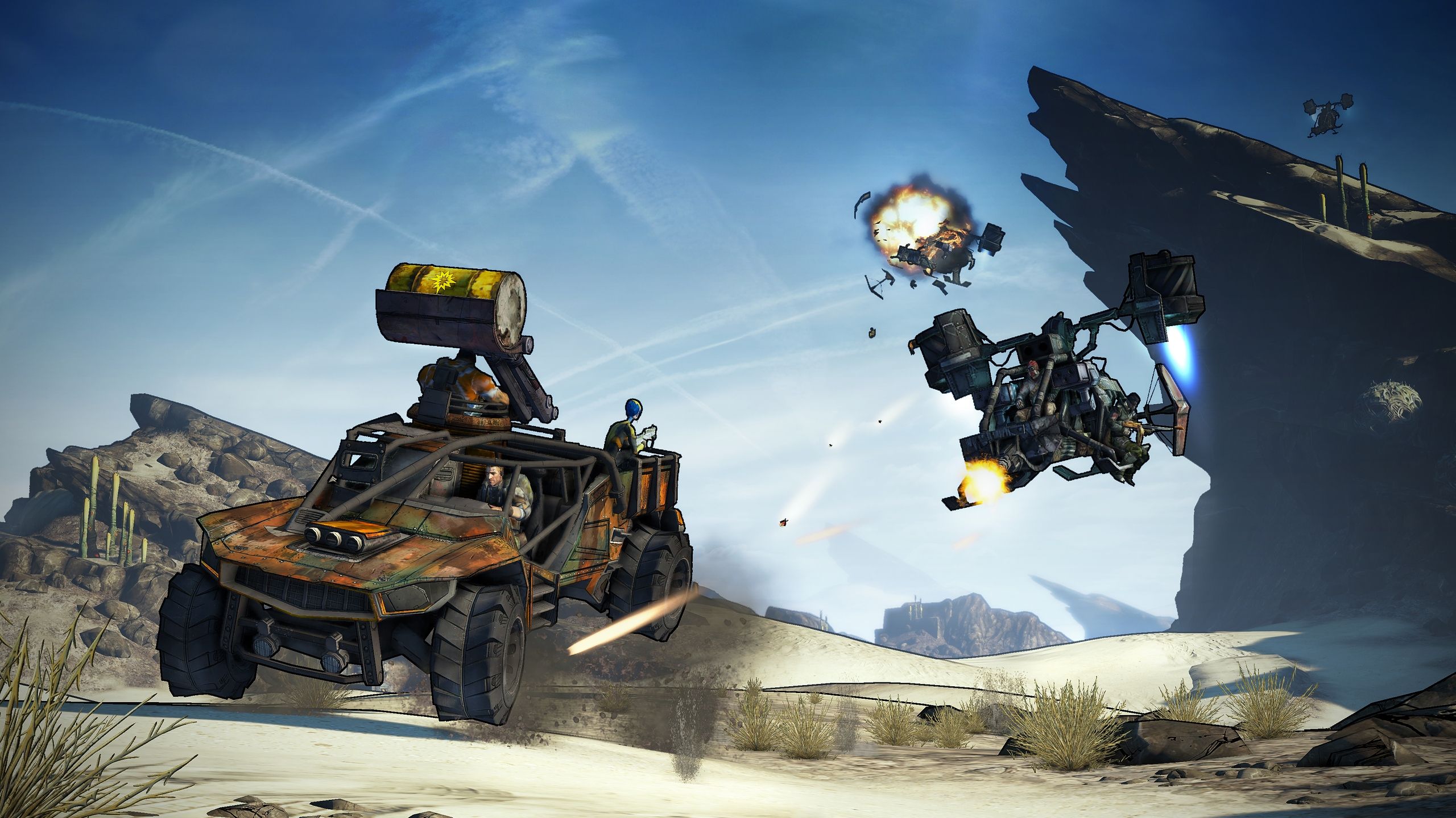 Car combat in Borderlands 2.