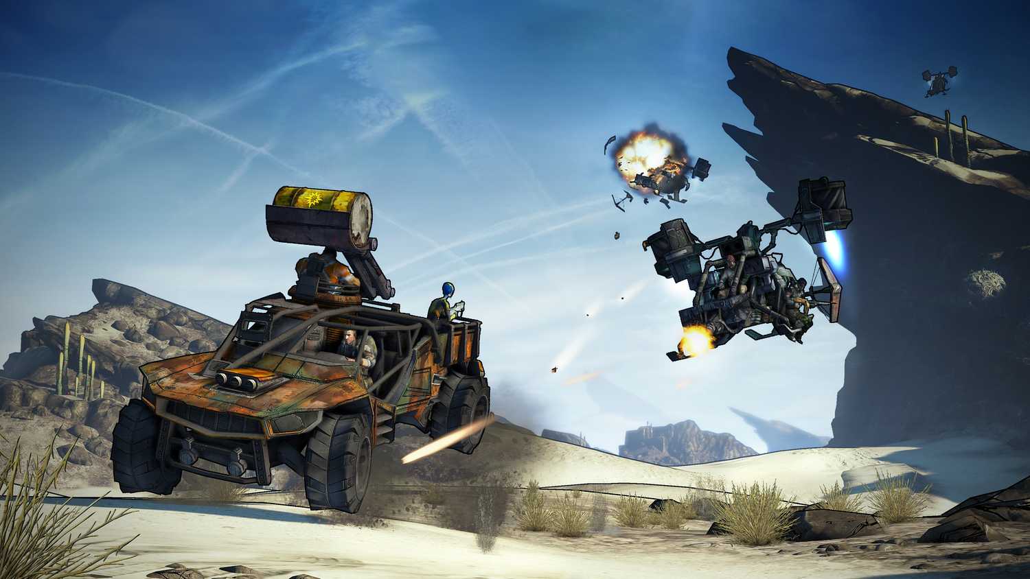 Car combat in Borderlands 2.