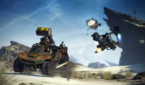 Car combat in Borderlands 2.