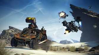 Car combat in Borderlands 2.