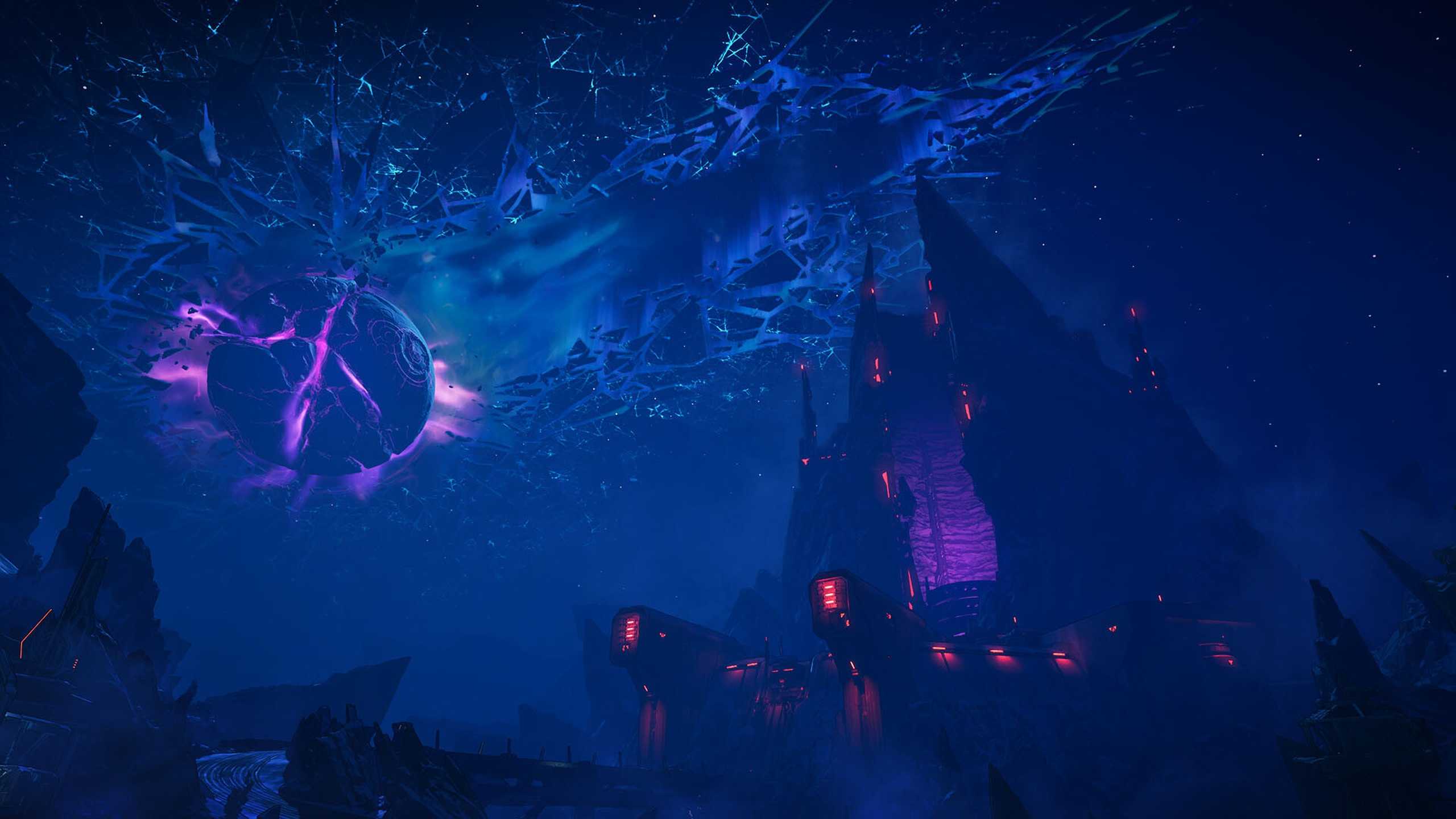 The sky tearing apart in Borderlands 4.