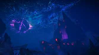 The sky tearing apart in Borderlands 4.