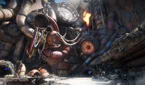A screenshot from a building in Borderlands 4.