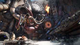 A screenshot from a building in Borderlands 4.