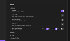 Breadcrumbs - matrix view
