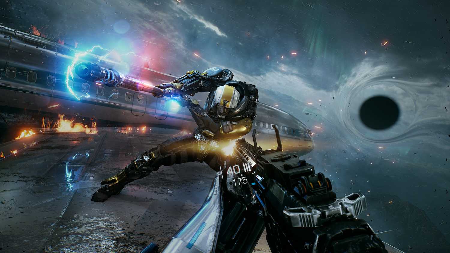 A screenshot from Bright Memory: Infinite.