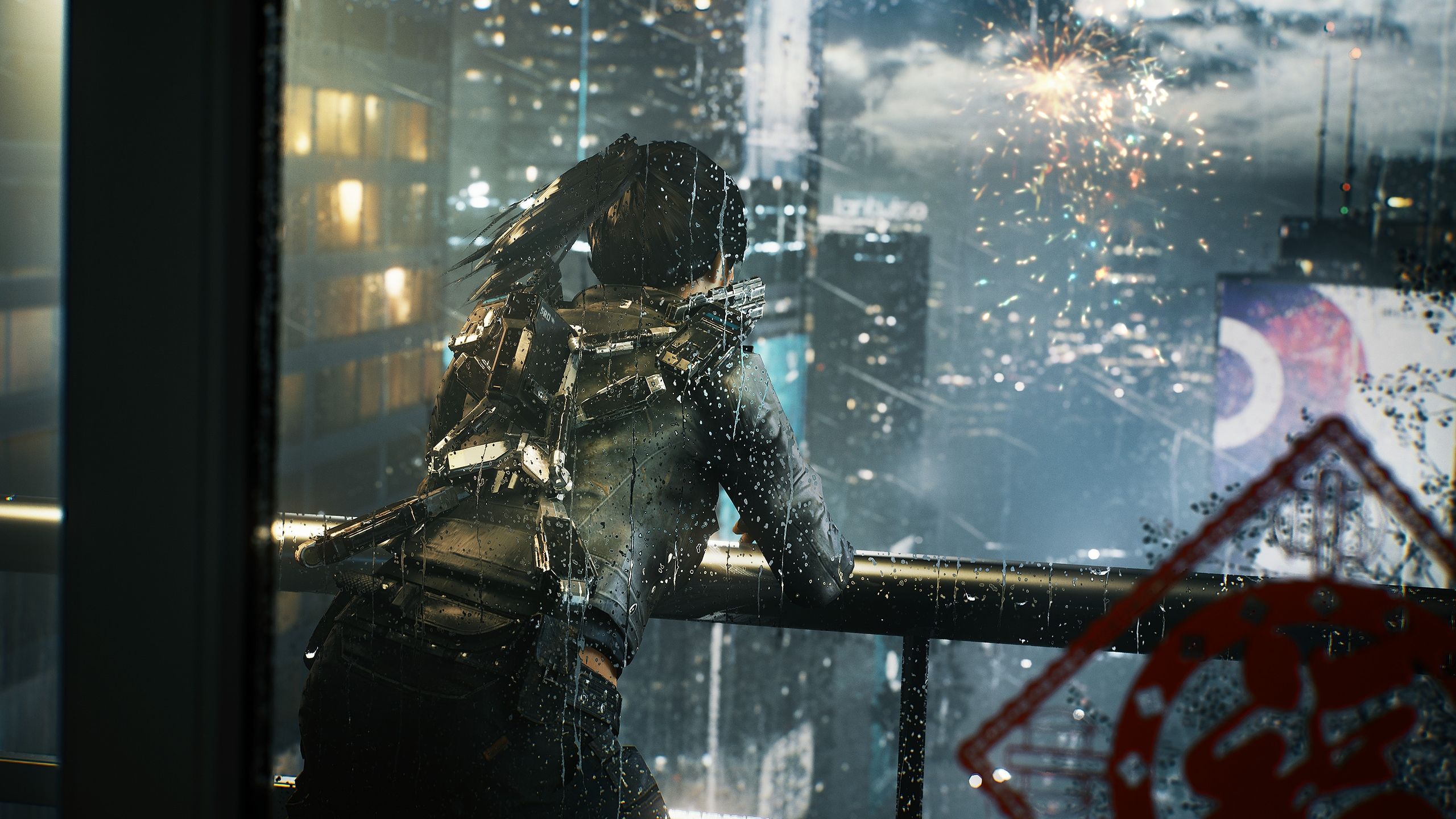 A screenshot from Bright Memory: Infinite.