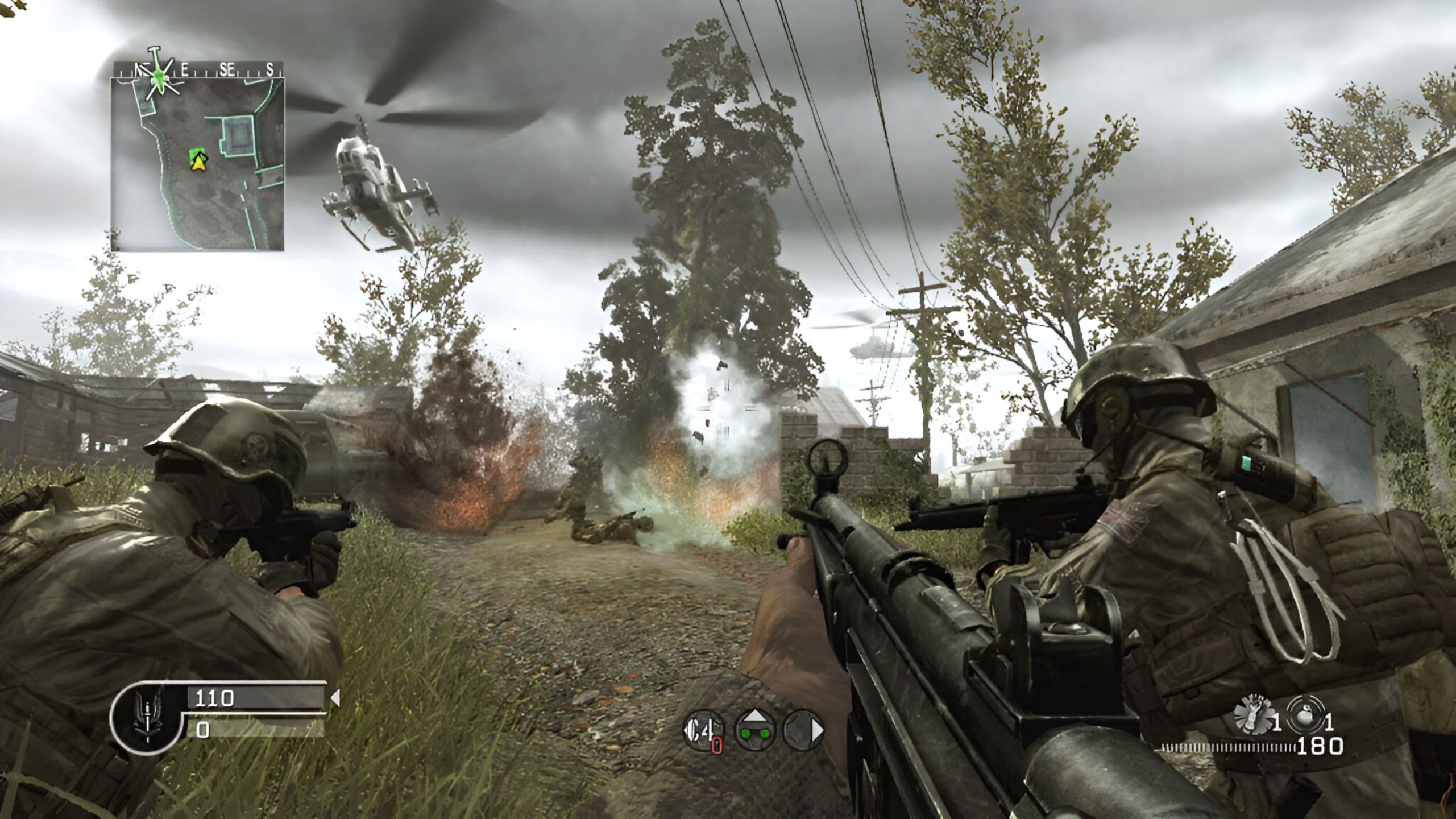 Screenshot from the game Call of Duty 4: Modern Warfare.