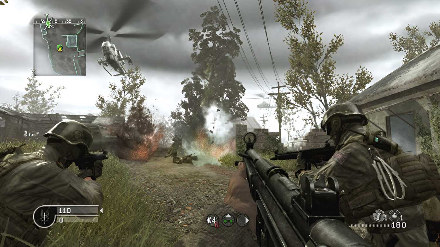 Screenshot from the game Call of Duty 4: Modern Warfare.