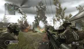Screenshot from the game Call of Duty 4: Modern Warfare.
