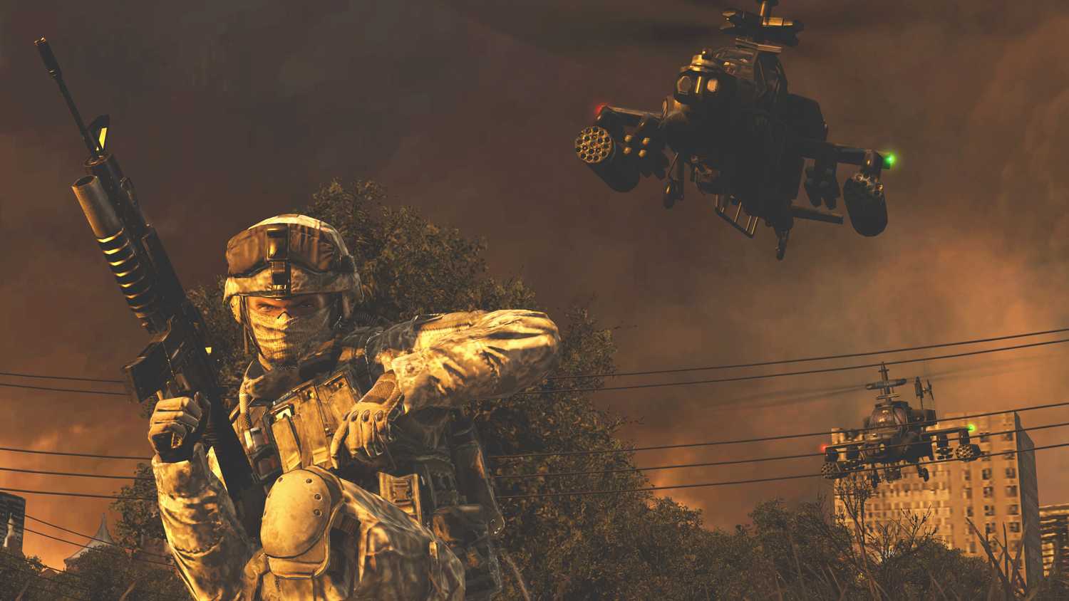 A screenshot from Call of Duty: Modern Warfare 2 (2009).