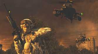 A screenshot from Call of Duty: Modern Warfare 2 (2009).