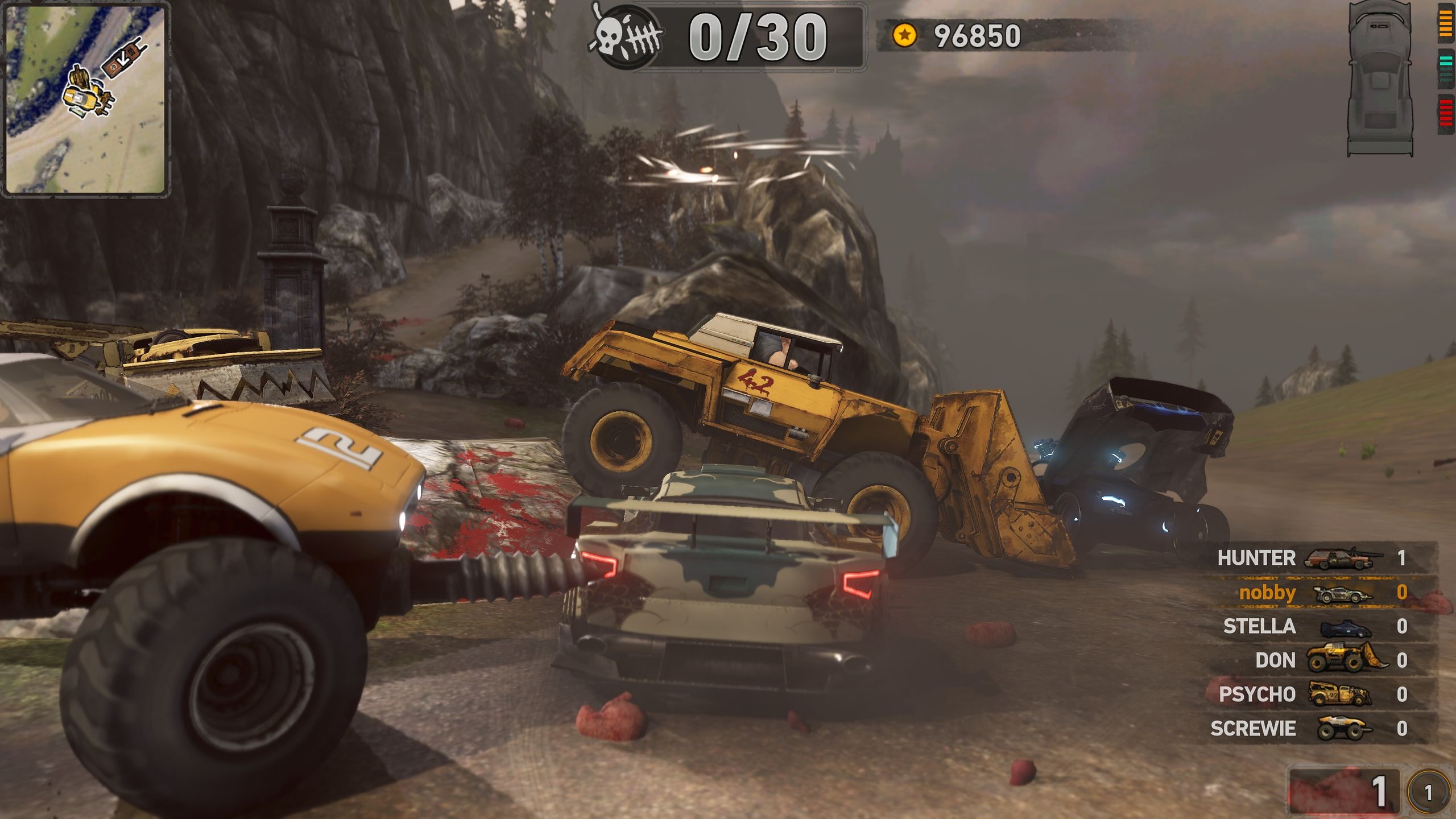 Screenshot from the game Carmageddon: Max Damage.