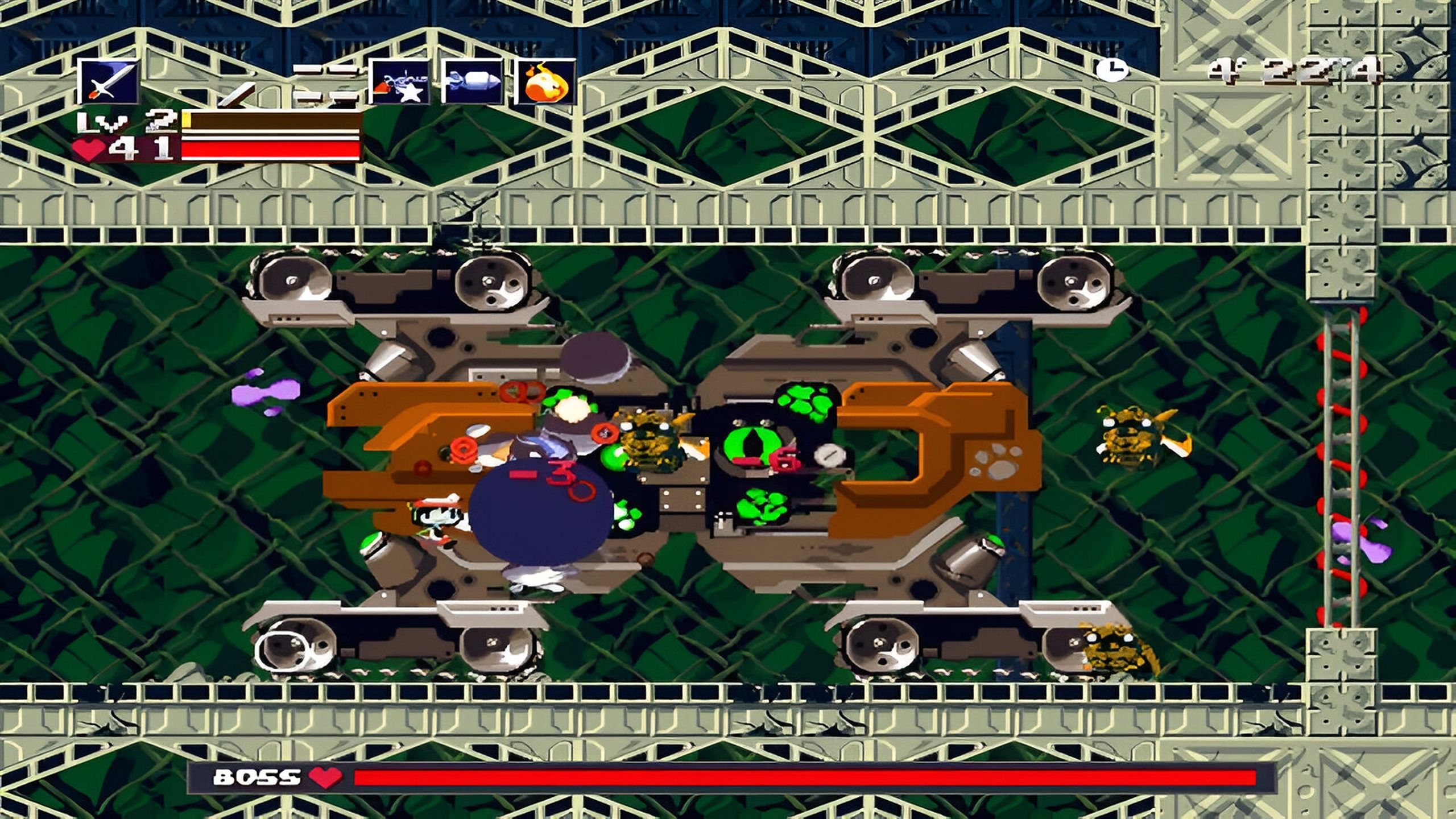 A screenshot from the game Cave Story.