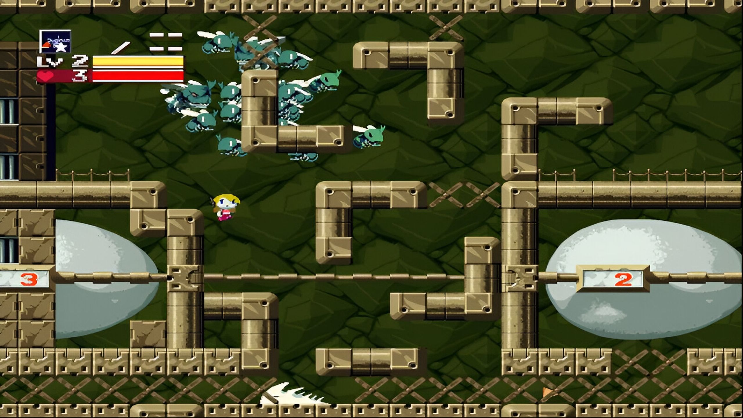 A screenshot from the game Cave Story.