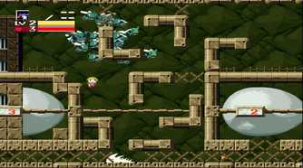 A screenshot from the game Cave Story.