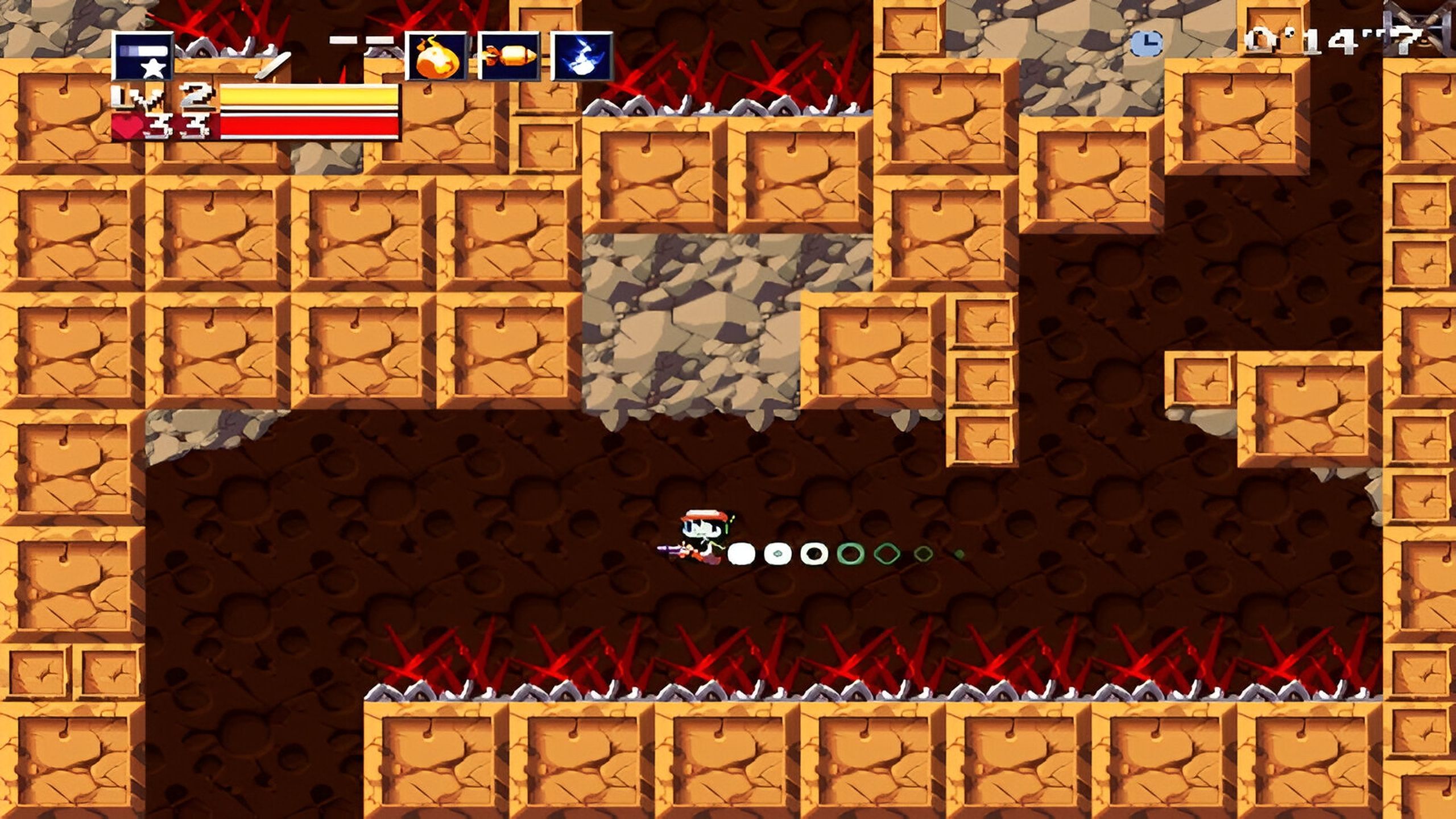 A screenshot from the game Cave Story.