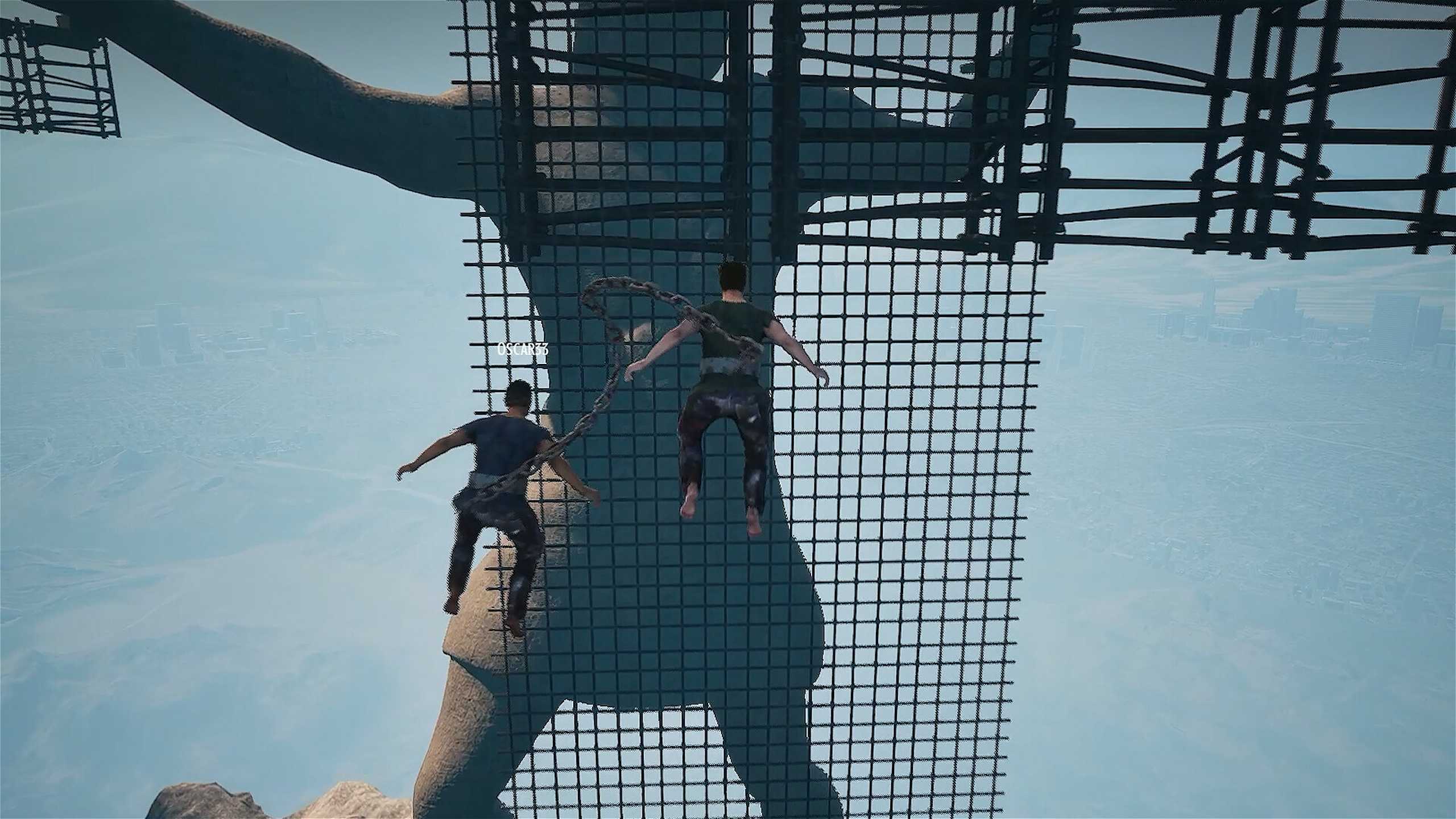 Screenshot from the game Chained Together.