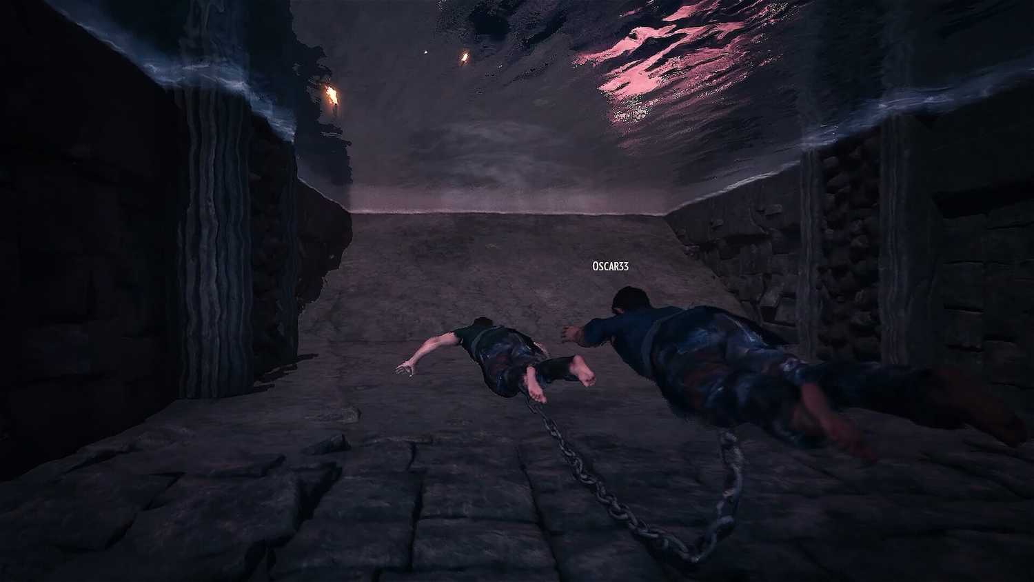 Screenshot from the game Chained Together.