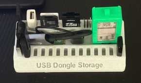 Closeup of USB organizer full