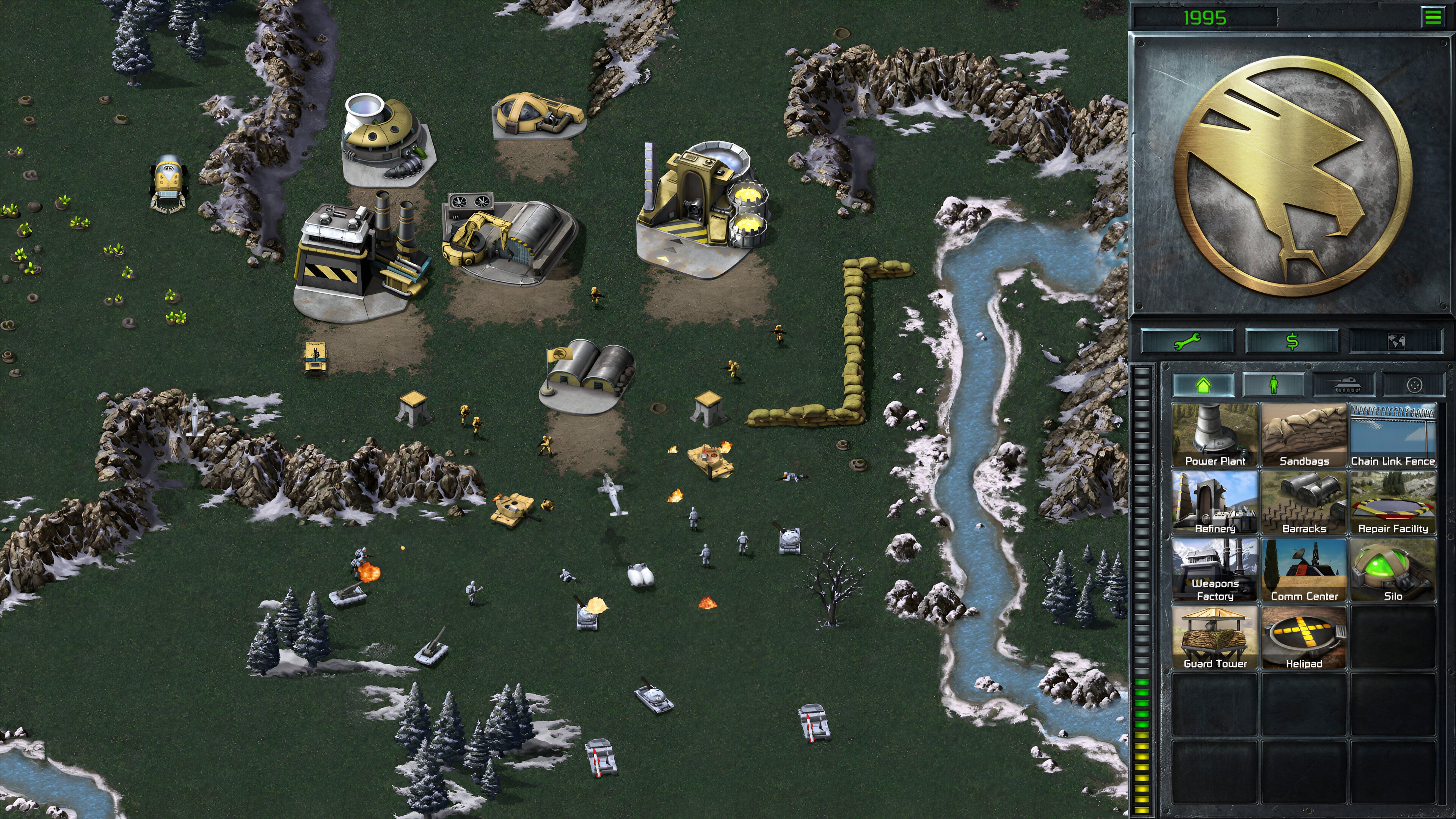 A screenshot from the remastered version of Command & Conquer.