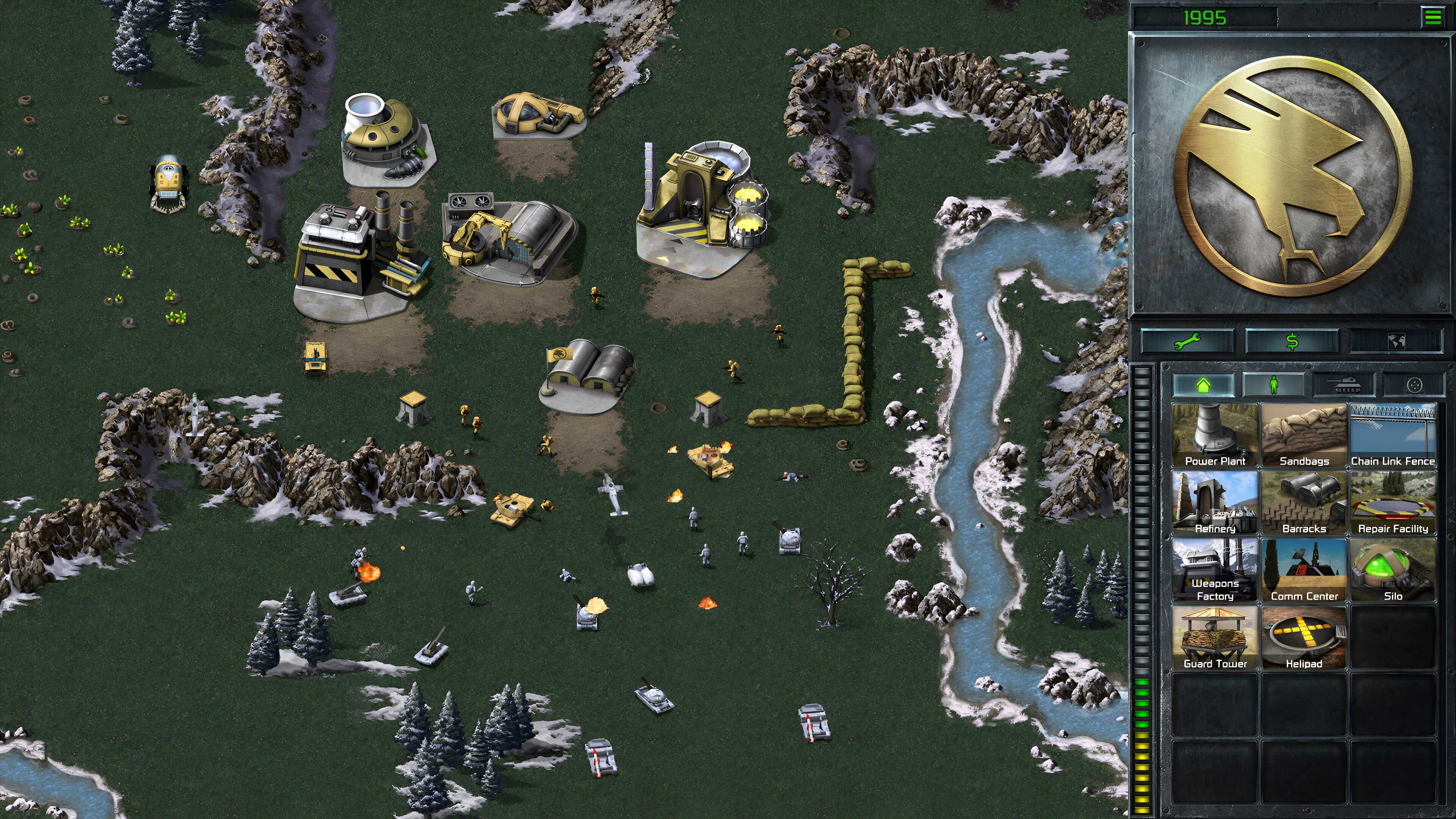 A screenshot from the remastered version of Command & Conquer.