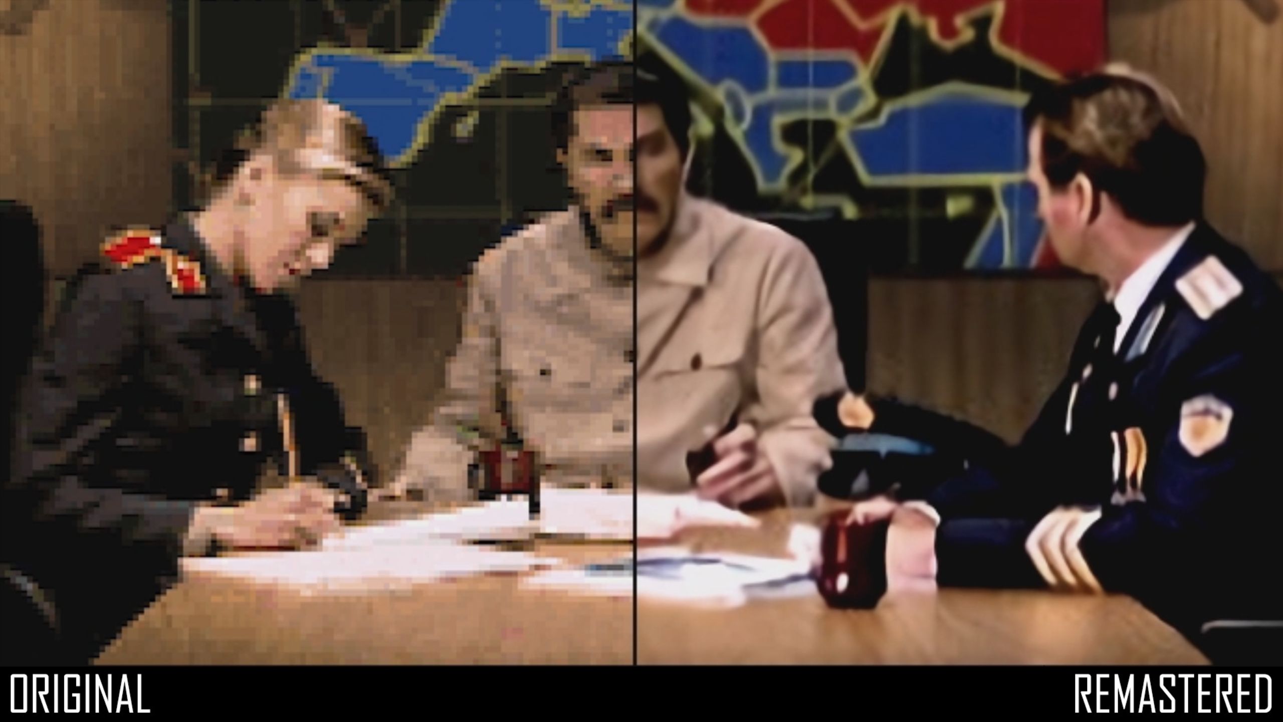 A screenshot from the remastered version of Command & Conquer.