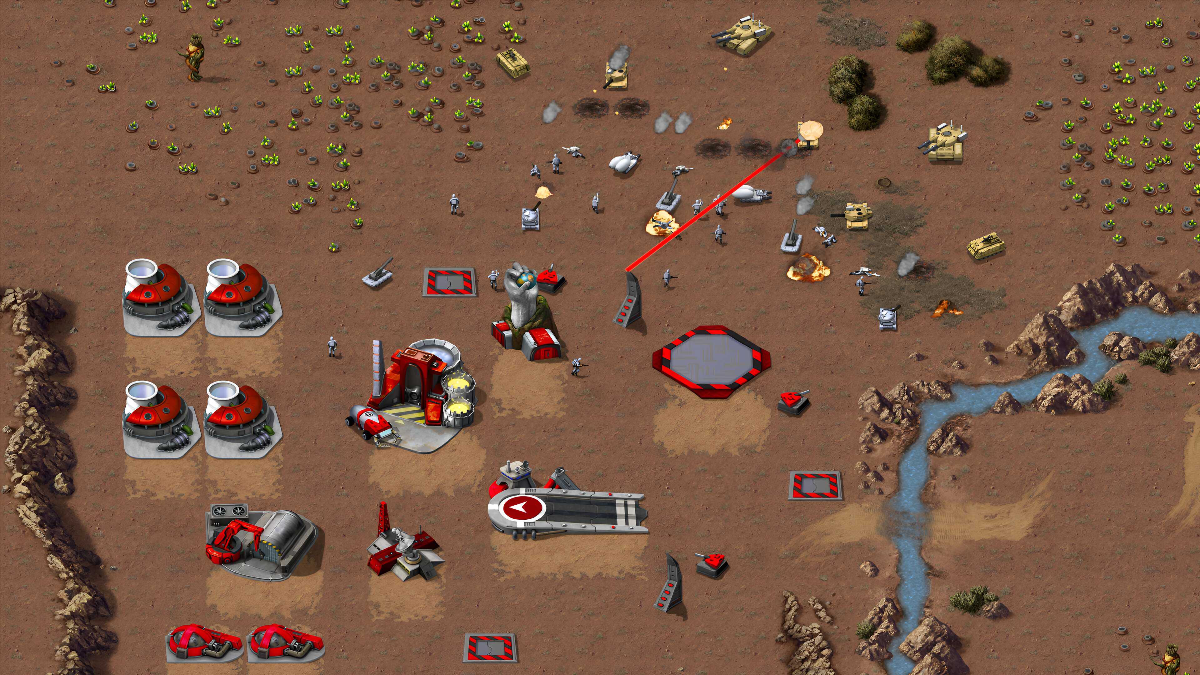 A screenshot from the remastered version of Command & Conquer.