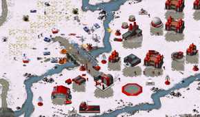 A screenshot from the remastered version of Command & Conquer.