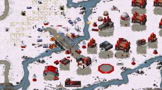 A screenshot from the remastered version of Command & Conquer.