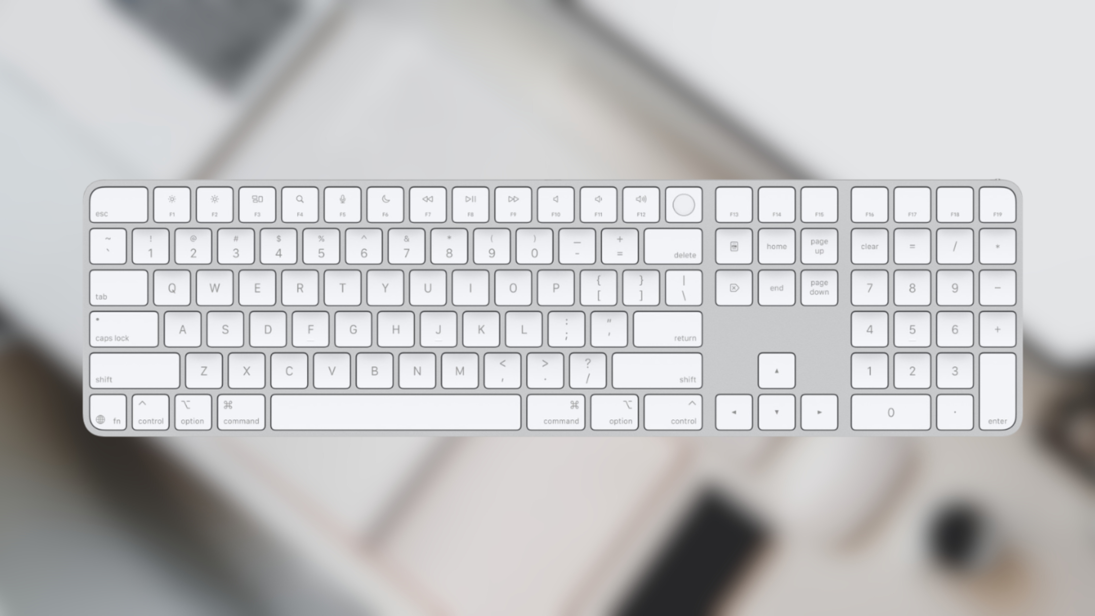 【正規品・美品】Magic Keyboard Touch ID Magic Keyboard with Touch ID and Numeric Keypad for Mac