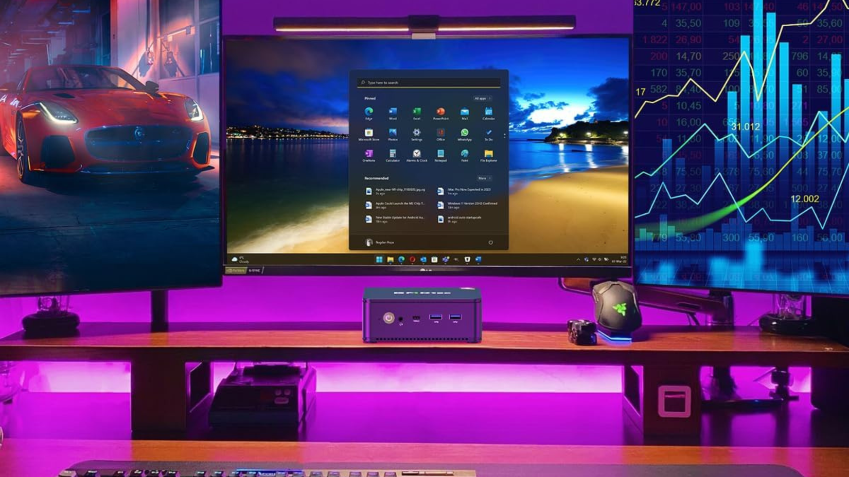 Get everything you need with this powerful mini PC, featuring a
