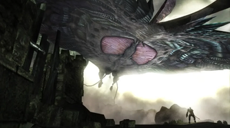 A massive flying monster in Demon's Souls