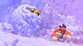 A screenshot of gameplay from Donkey Kong Bananza