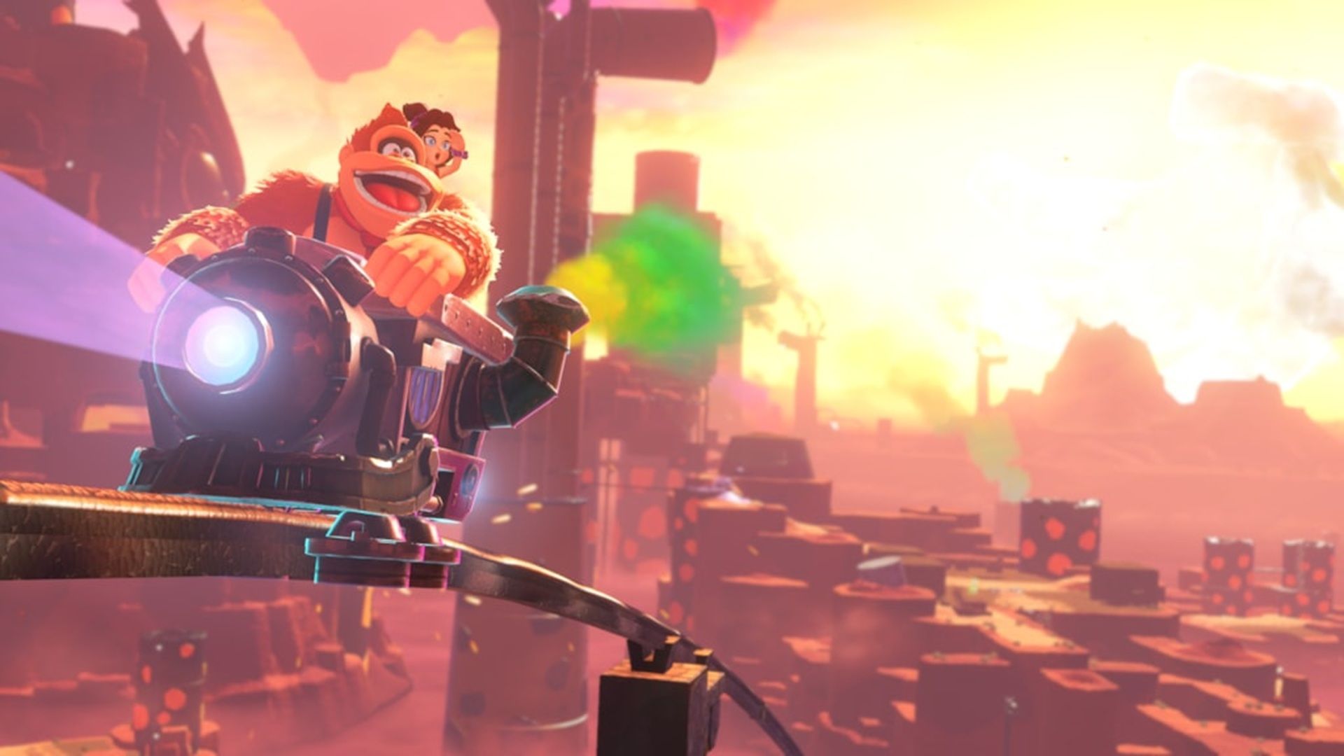 A screenshot of gameplay from Donkey Kong Bananza