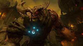A Cyberdemon in Doom (2016).