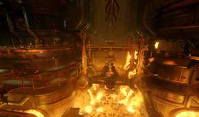 The inside of the mars facility in Doom (2016).