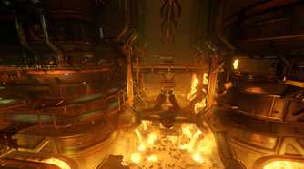 The inside of the mars facility in Doom (2016).