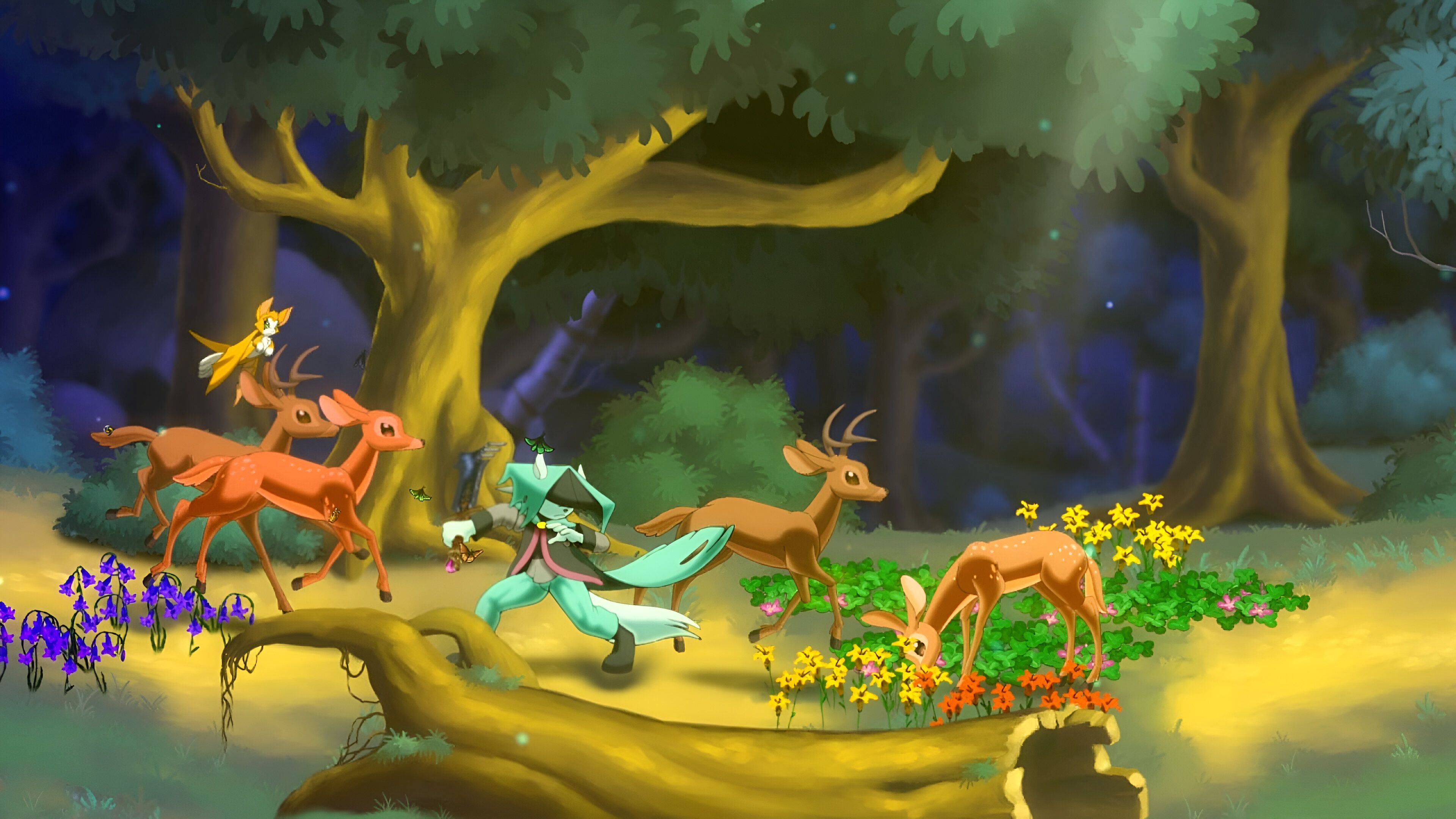 A screenshot from the game Dust: An Elysian Tail.
