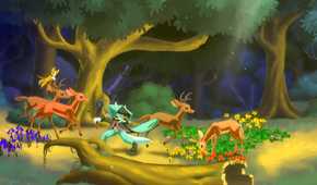 A screenshot from the game Dust: An Elysian Tail.