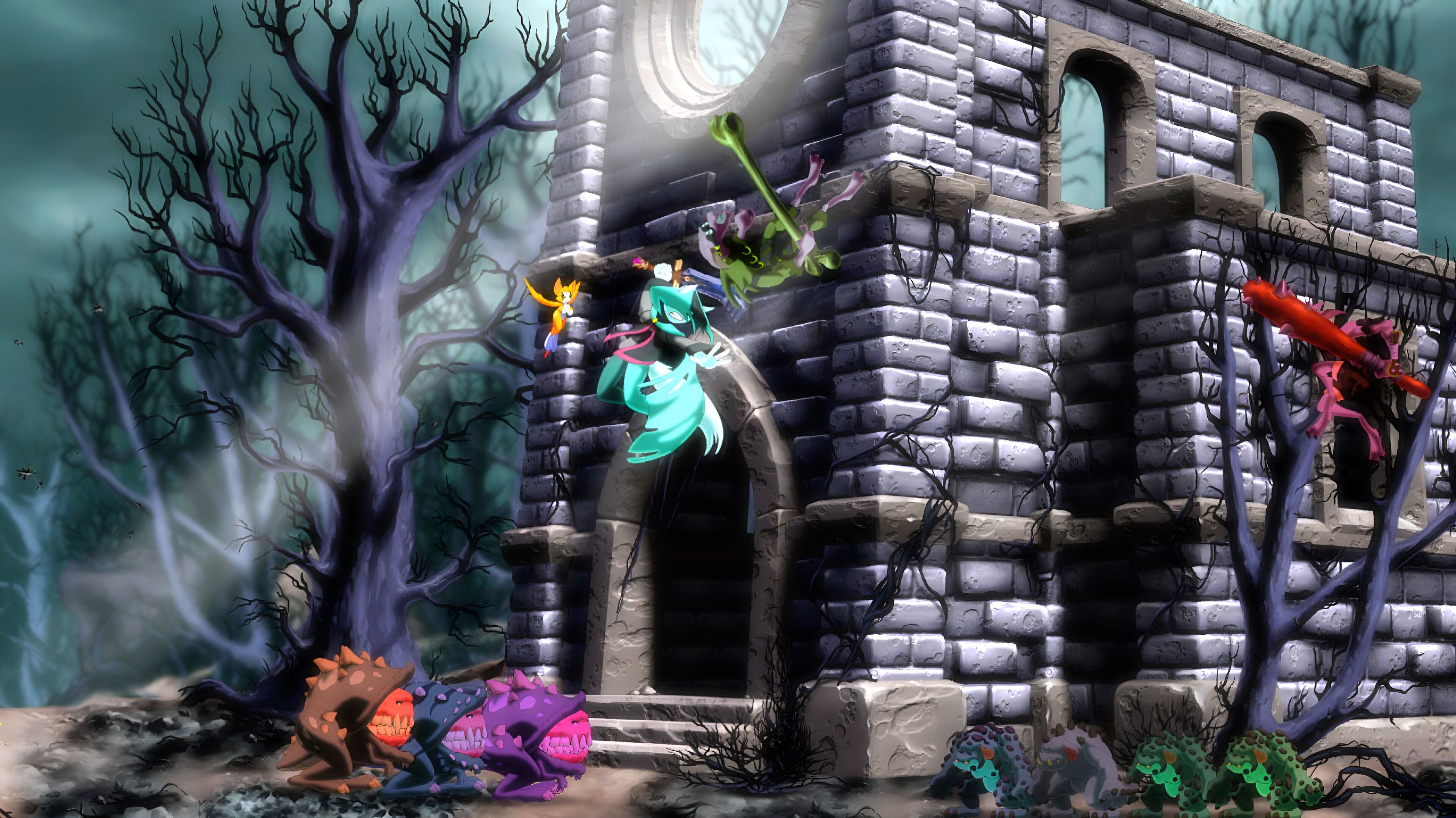 A screenshot from the game Dust: An Elysian Tail.